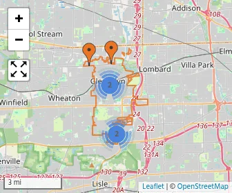 Area schools map